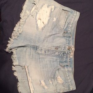 Denim shorts